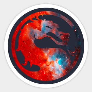Mortal Kombat Galaxy Silhouette Logo Sticker
